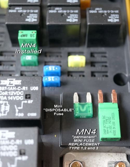 FREIGHTLINER FUSE PANNEL, Manual reset type